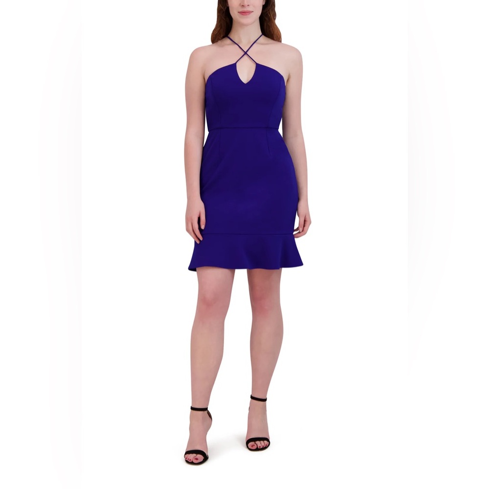 Julia Jordan Sleeveless Halter Short Dress 14